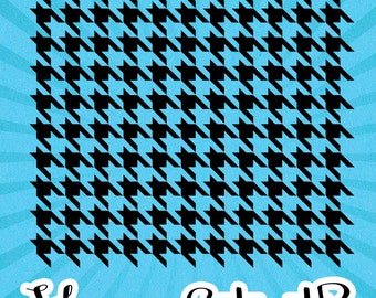 Houndstooth Cutting Template SVG EPS Silhouette DIY Commercial Vector Instant Download