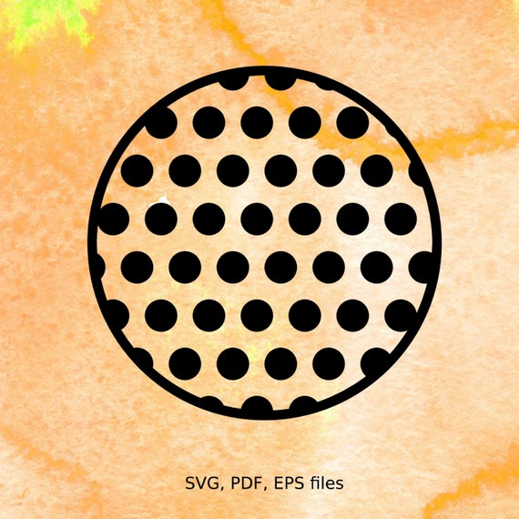 Download Polka Dots Circle SVG Polka Dot Monogram Frame svg pdf eps