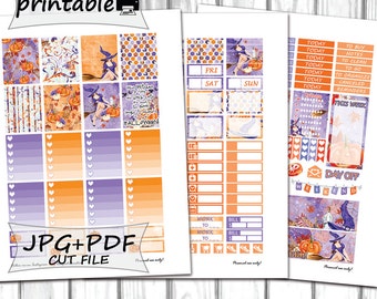 Halloween Planner Stickers/Printable Planner Stickers/Erin Condren Planner Stickers/October Planner Stickers/Planner Stickers Printable