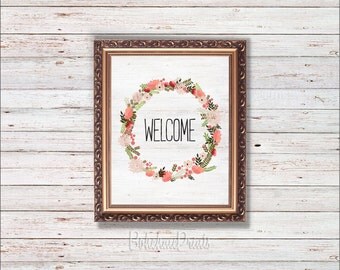 Welcome Wall Decor welcome wall art | etsy Welcome Wall Decor welcome wall art | etsy