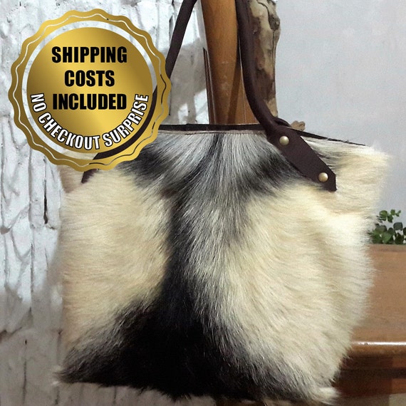 Goat Skin Hand Bag For Women // Real Goatskin by BerberPeltWorks