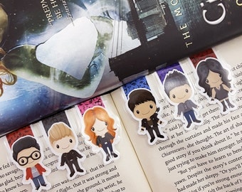 Shadow Hunters Inspired Magnetic Bookmark, The Mortal Instruments, Clary Fray, Jace Wayland, Simon Lewis, Magnus Bane, Alec Lightwood, Izzy
