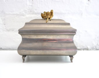 Pewter Box with Man Prince and Eagle