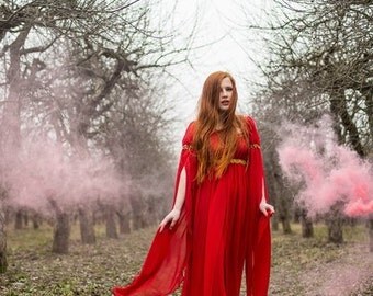Fantasy dress, long sleeved dress, fantasy medieval dress,