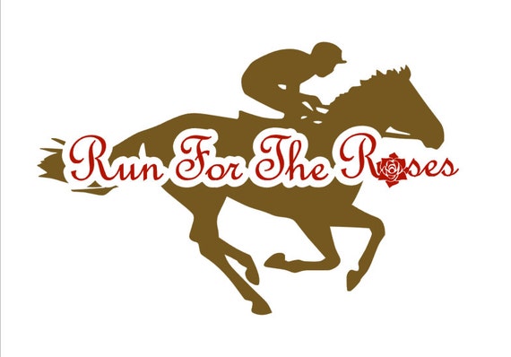 Run For The Roses Vinyl Decal // Kentucky by BarrenRiverBoutique