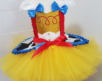 Cow girl inspired tutu dress