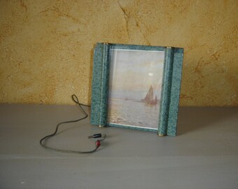 Cadre antenne TSF REVCLAIR pour poste radio. Bateau. Mer. Vintage. France