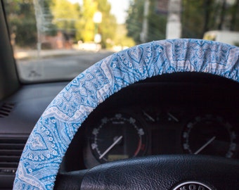 Steering wheel cover, Handmade car accessories, Multicolor car wheel cover, auto decor, Trendy automobile accessories