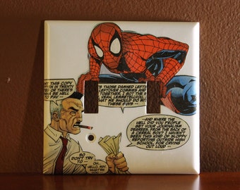 Spiderman Double Switchplate Cover