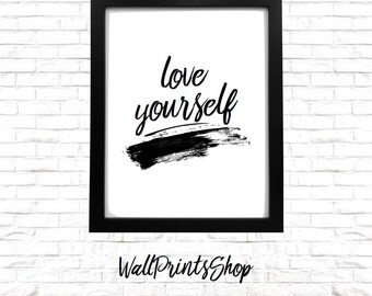 Love Yourself Justin Bieber Song Quote Purpose Album Digital Print Picture