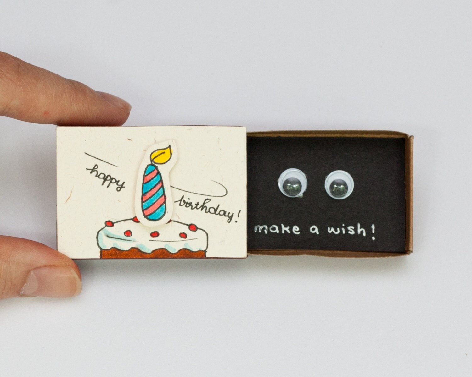 Funny Birthday Card Matchbox/ Gift box/ Make a