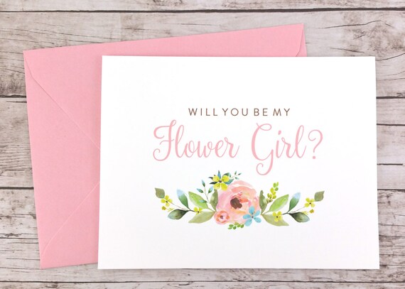 Fresh 88 Will You Be My Flower Girl Card