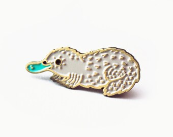 enamel pin - PLATYPUS PIN - hat pins platypus lapel pins, soft enamel pins, animal enamel pin, brooch pin, platypus jewelry, gift for friend