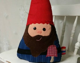 Garden Gnome - Gnome Pillow - Gnome Stuff Animal - Fairy Tale Pillow - Scandinavian Gnome - Gnome Kid - Woodland Creature - Woodland Nursery