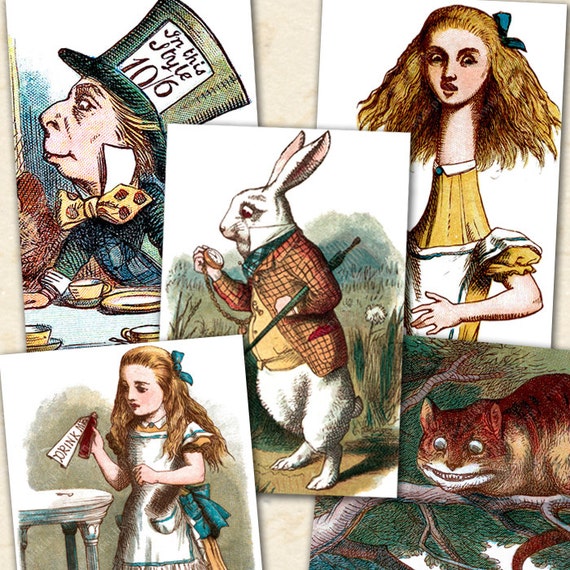 Printable Alice in Wonderland Vintage Alice in Wonderland for