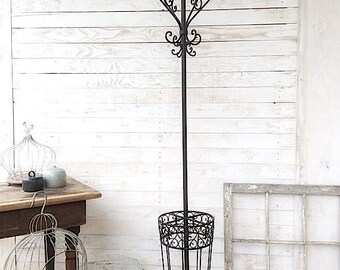 Coat Rack, Iron Coat Stand, French Country Decor Decor, Coat Hook, Anthropologie Style, Multiple Hooks, Hotel Decor