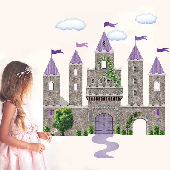 Castle Wall Decal Fairytale Princess Stickers Castle Stickers