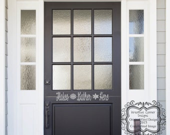 Custom Vinyl Address Decals - Set Of 2 For Mailbox, House, Or Door - Modern Oval Numbers, Personalized