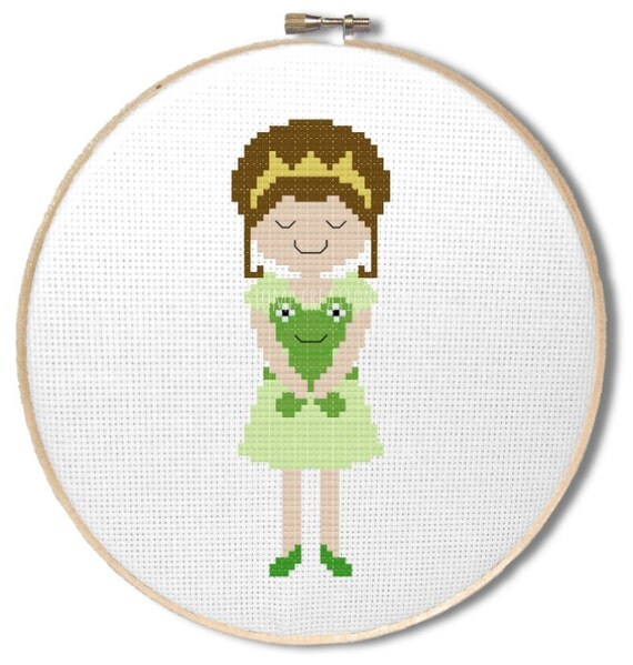 The Frog Prince cross stitch pattern cross by StompCreations