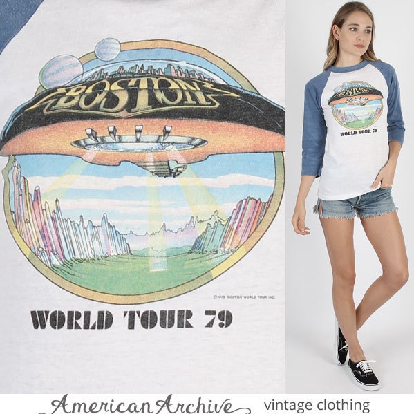 Boston T Shirt Boston Band Shirt Rock T Shirt Concert T Shirt