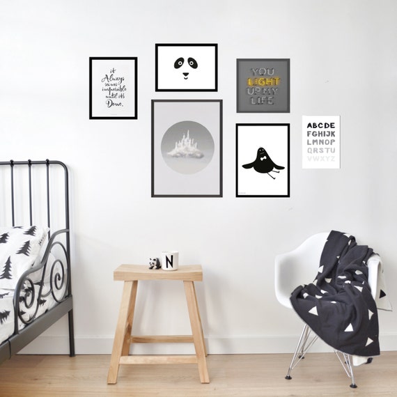 Gallery Wall Set gallery wall set of 6 prints modern nursery wall art Gallery Wall Set gallery wall set of 6 prints modern nursery wall art