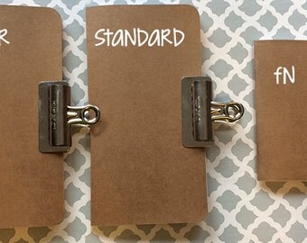 Midori Traveler's Notebook Insert Journal : Standard, Cahier, Field Notes Size