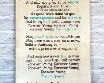 Forever young sign | Etsy