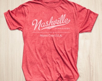 Nashville T Shirt in Vintage Red