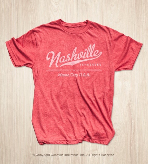 Nashville T Shirt in Vintage Red
