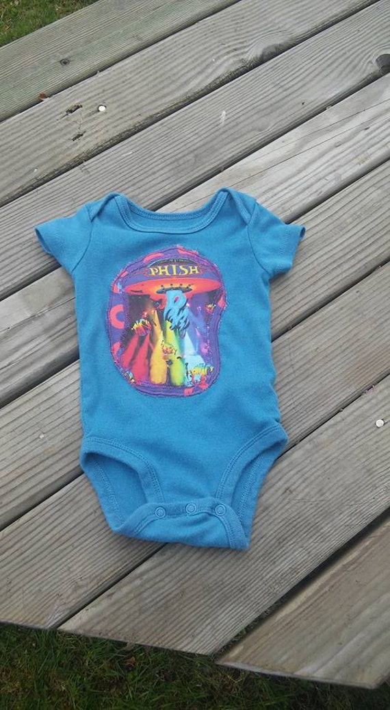 Phish Onesie Months Get Down Upcycled Phunky Hippie Baby Phish Onesie Months Get Down Upcycled Phunky Hippie Baby