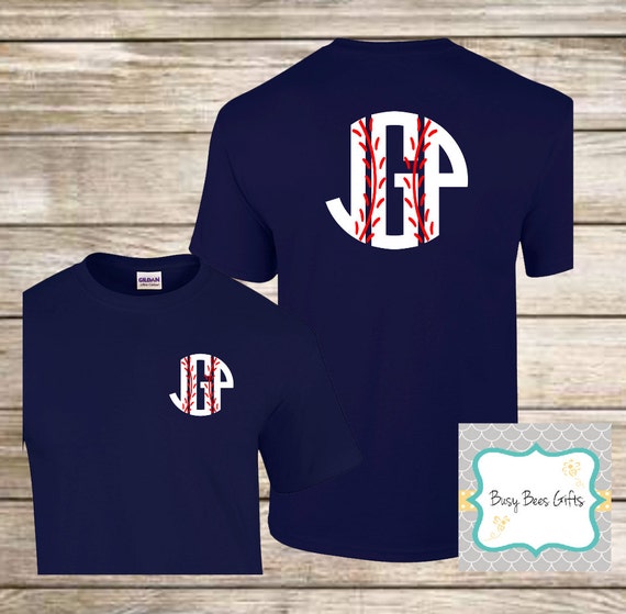 monogram baseball shirt