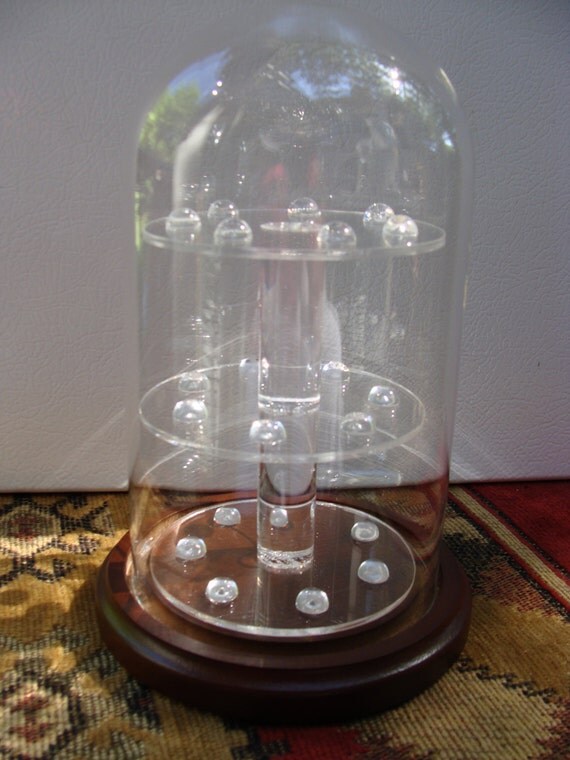 Thimble Display Acrylic & Glass Glass Dome Thimble Shelves