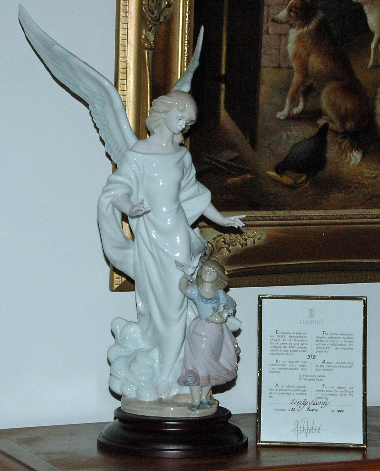 Retired Collector's Very Rare LLADRO GUARDIAN ANGEL