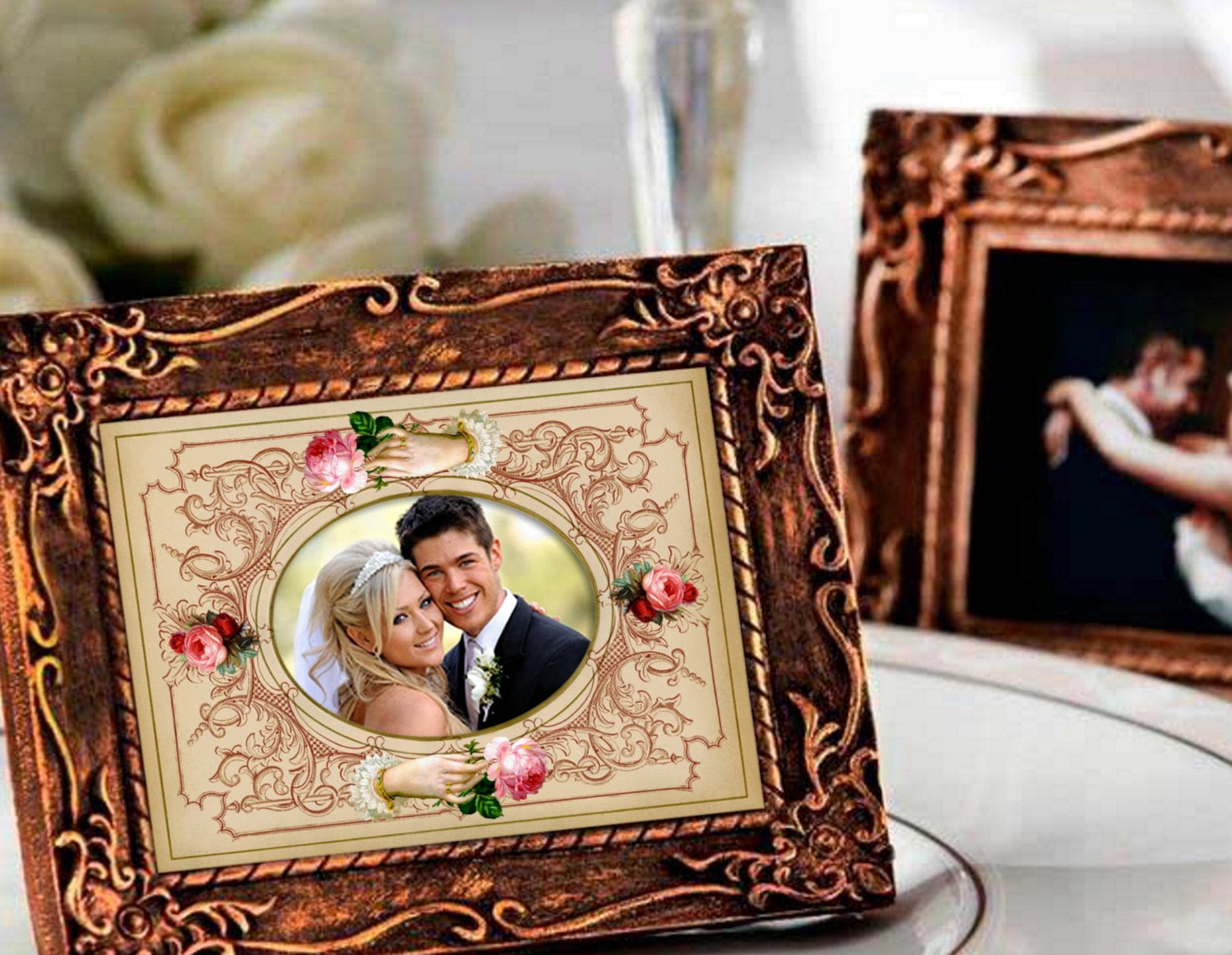 WEDDING PHOTO FRAMEs Printable Download Digital Collage