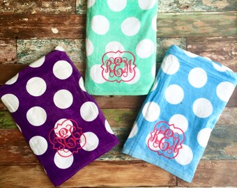 Monogrammed Beach Towel, Monogram Towel, Monogrammed gifts, Bridesmaid gifts, Monogram Beach Towels, Graduation gift, Corporate Gifts