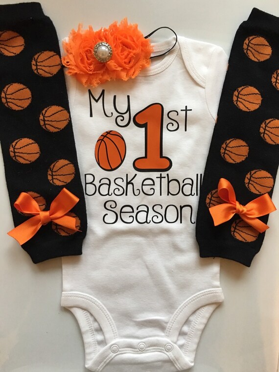 Baby Girl Basketball Outfit My 1st Basketball Season outfit