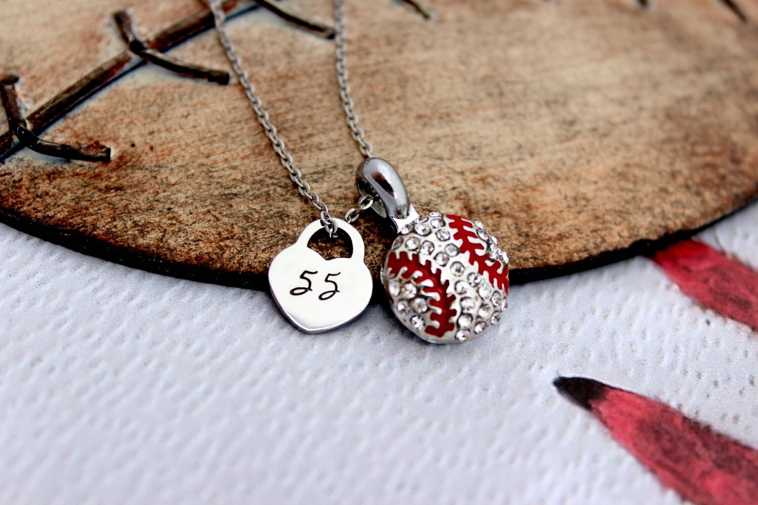 Baseball Mom Necklace Softball Mom Jewelry Baseball