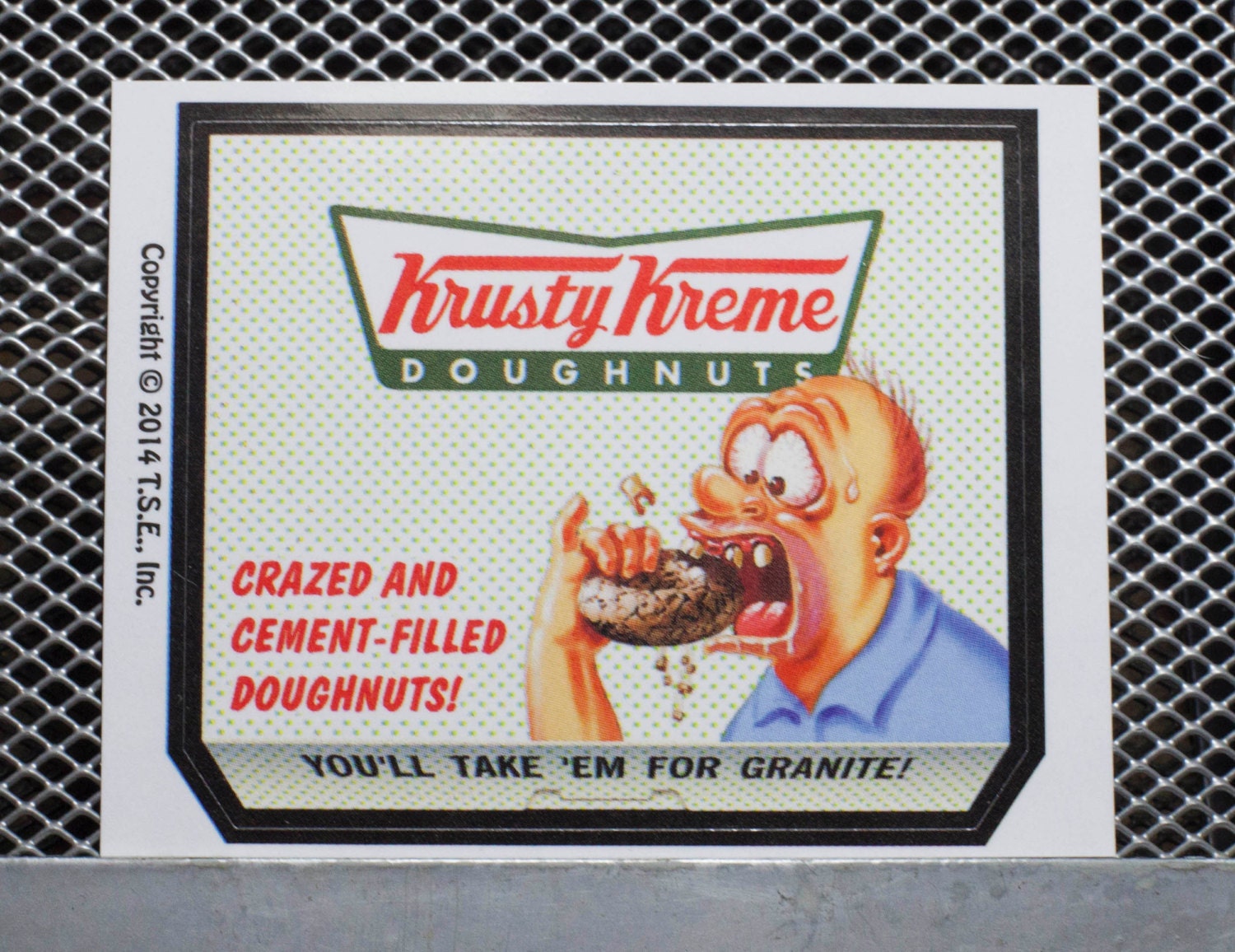 Silly Supermarket Krispy Kreme Parody Sticker Wacky Packages