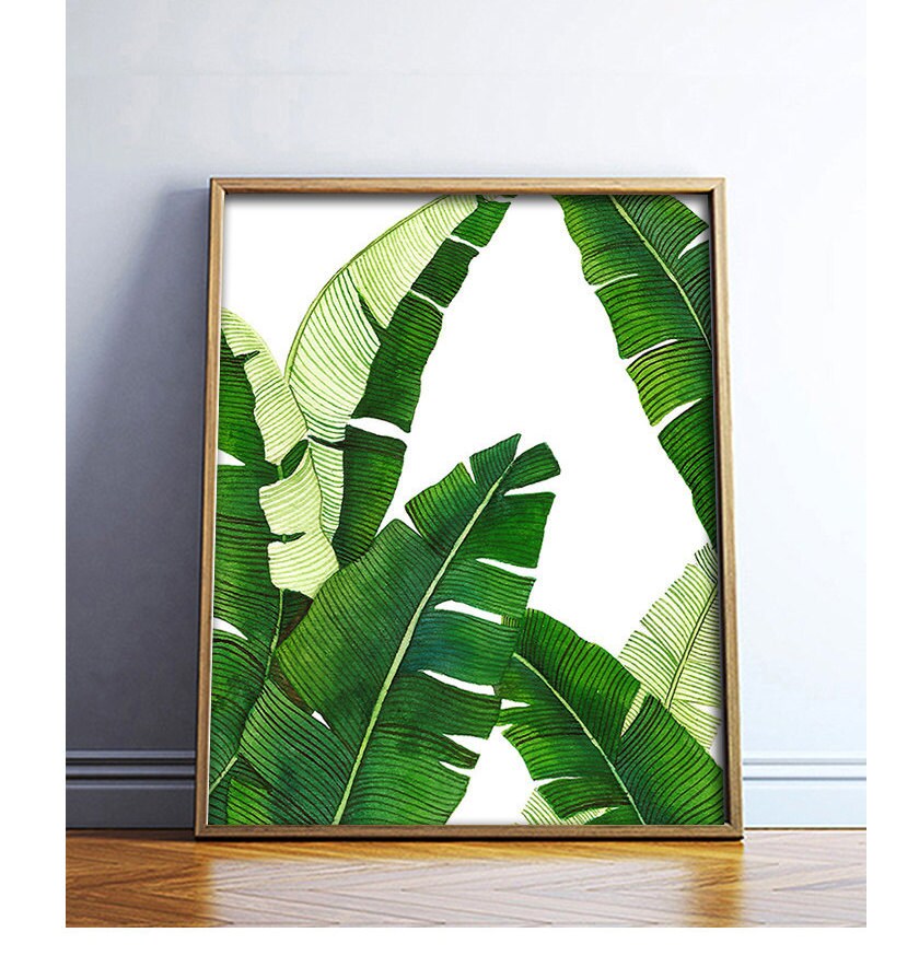 Banana Leaf Poster PRINTABLE FILE BG1 wall art set palm