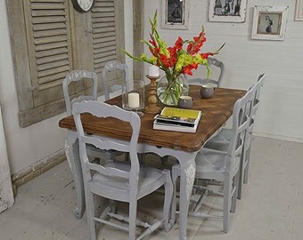 rustic shabby chic dining table with 8 by thetreasuretroveuk rustic shabby chic dining table with 8 by thetreasuretroveuk
