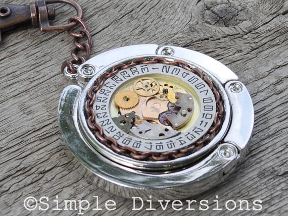 Steampunk Purse Hooks / Bags Hangers Unique Gifts for Steam