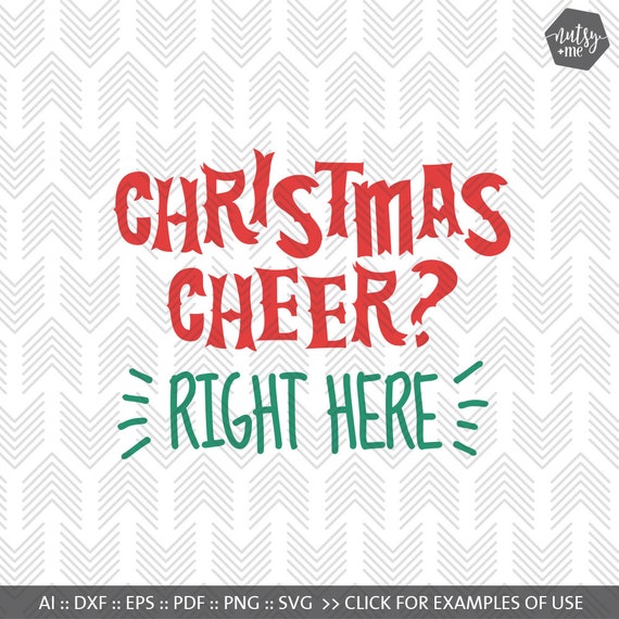 Download Christmas Cheer Christmas SVG SVG Files for Cricut Funny