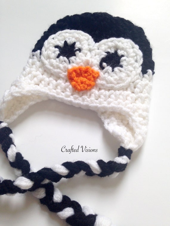 PATTERN Crochet Penguin hat All Sizes Newborn to Adult