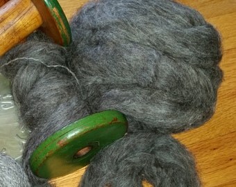 Llama Roving ~ All Natural ~ Professionally Cleaned ~ Dark Gray