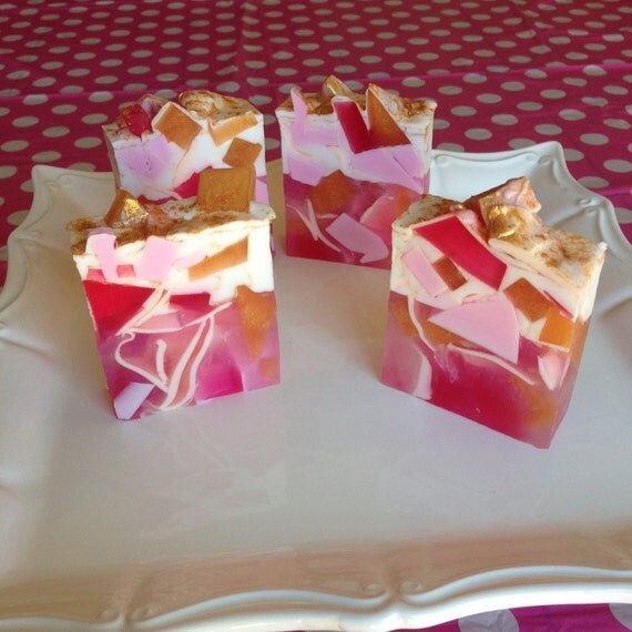 Pink Princess Soap Pink Soap Gold Soap Pink Grapefruit