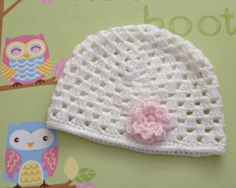 crochet baby beanie, baby beanie, crochet beanie, crochet girls beanie, newborn hat girl, girls beanie, winter beanie hat, crochet hat