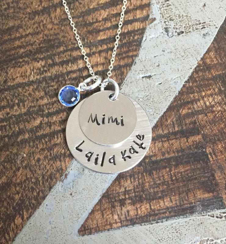 Mimi Necklace Grandchild Necklace Personalized Necklace