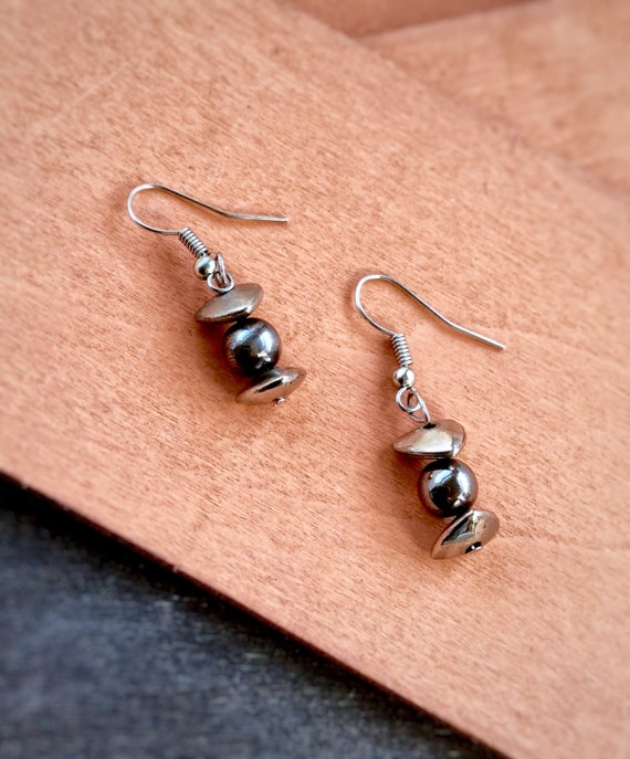 silver dangle earrings simple
