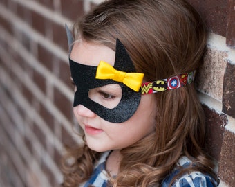 Batman Mask With Comic Book Band