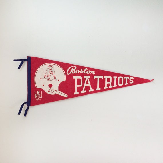 Vintage Boston Patriots Pennant 1960s New England Patriots